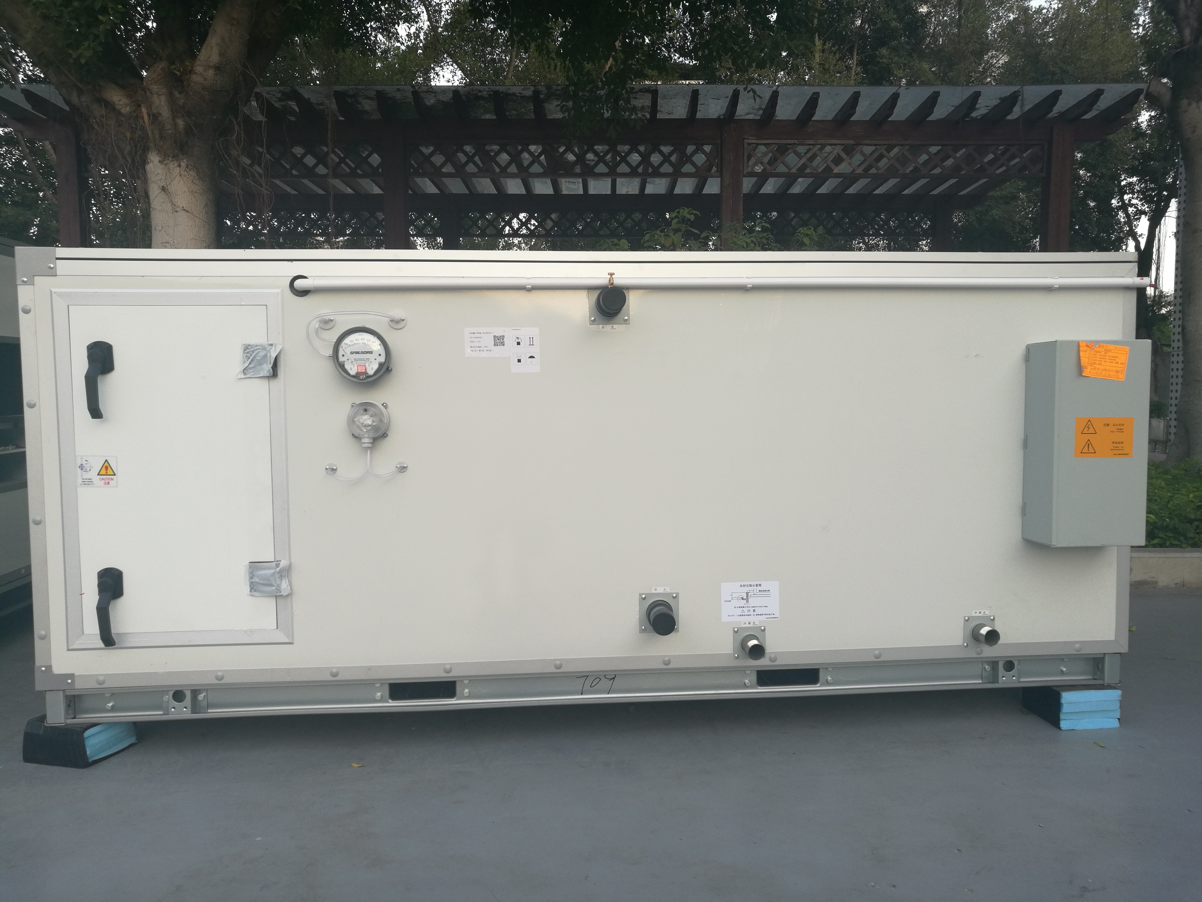 Air modulaire de réfrigérant de l'eau manipulant la circulation d'air de l'unité 990-300000M3/H